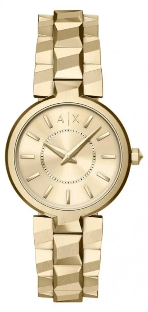 Montre femme Armani Exchange AX4407 dorée en acier inoxydable résistant