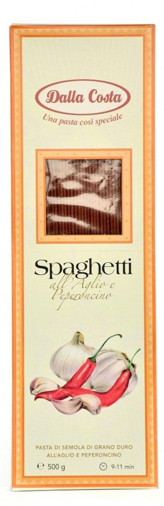 Spaghetti à l'ail et au piment, 500 g - Dalla Costa Image du produit 