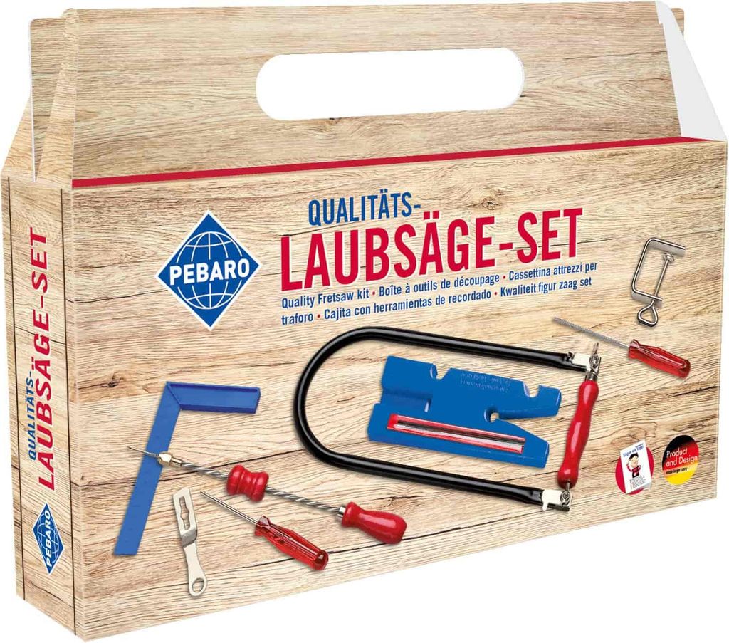 Laubsäge-Starterset 15tlg im Karton Produktbild