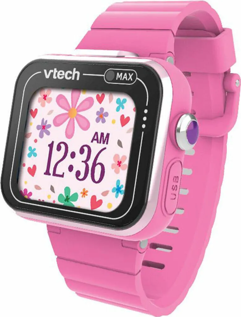 Orologio VTech Kidizoom MAX Rosa per Bambine - Semplice e Sicuro - 6