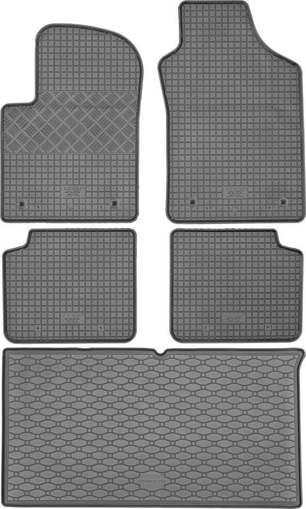 Fiat 500e Matten-Set RIGUM: Kofferraum & Fußmatten