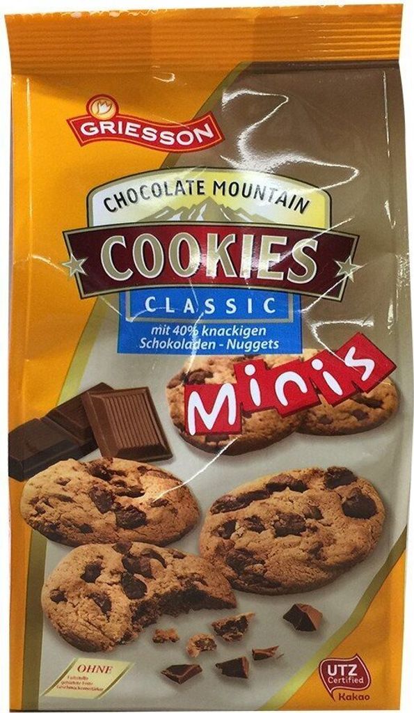 Griesson Chocolate Mountain Cookies Classic Minis 125g 4er Pack