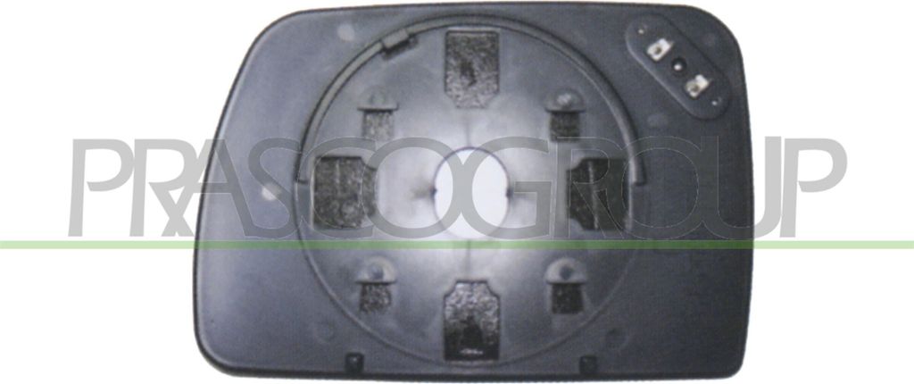 PRASCO Spiegelglas Außenspiegel Rechts für BMW X5 (E53) Beheizbar Asphärisch BM8207513