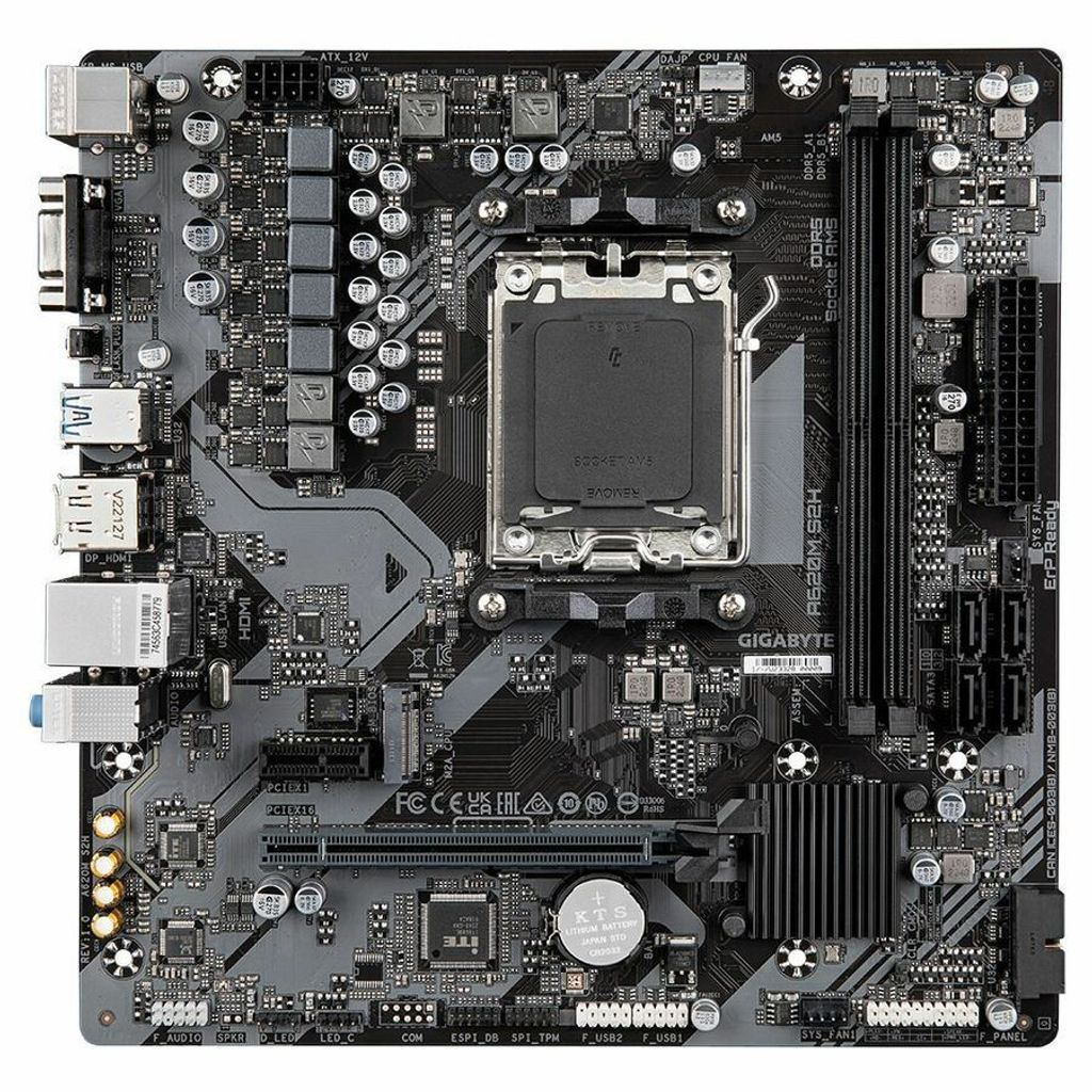 GIGABYTE A620M S2H Motherboard - Unterstützt AMD Ryzen 8000 Produktbild 