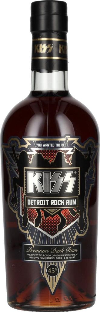 Kiss Detroit Rock Rum 700ml 45% Vol. Produktbild 