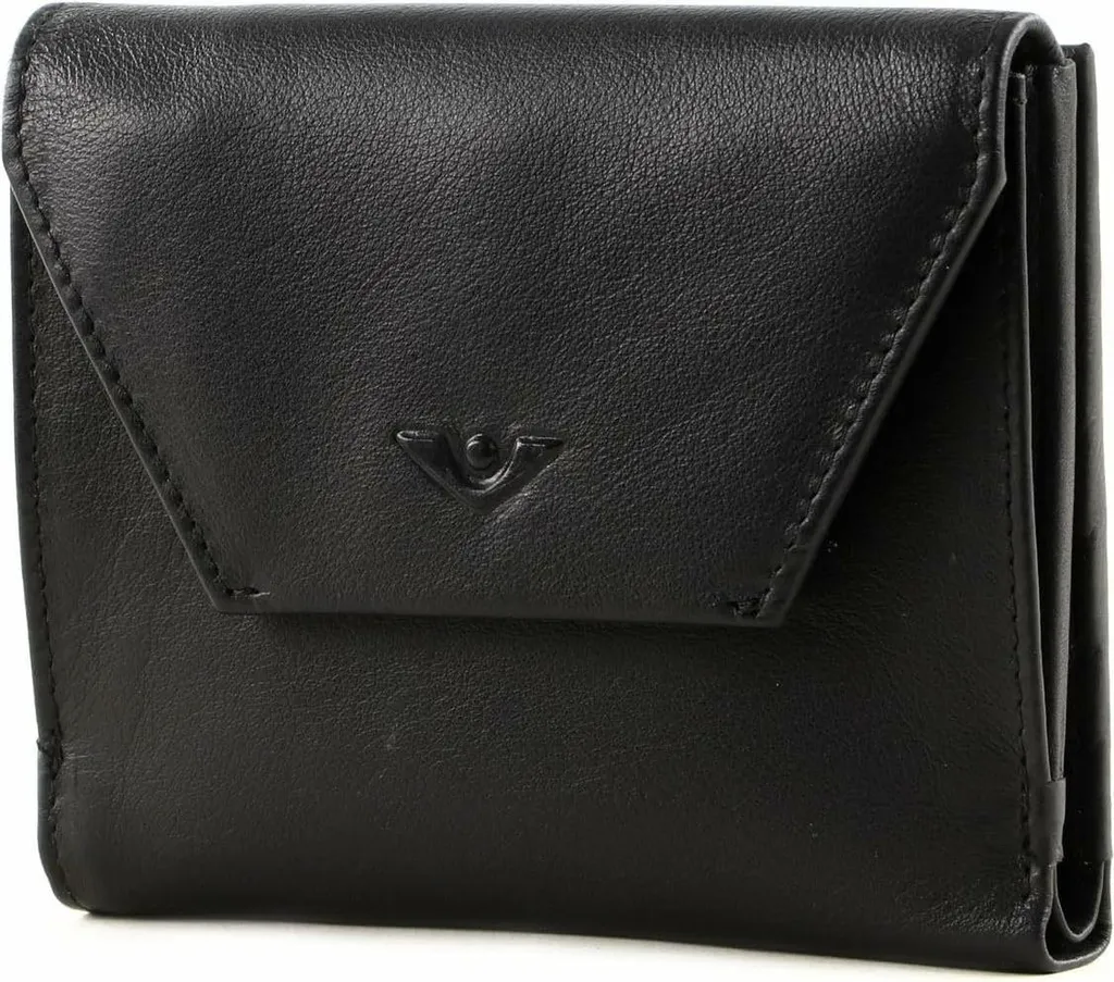 VOi Soft Jill Wallet Nero - Portafoglio Donna in Pelle con Protezione RFID