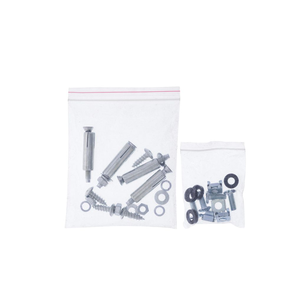 Rack InLine® 19" per montaggio sotto il tavolo, 1U, nero Immagine del prodotto 