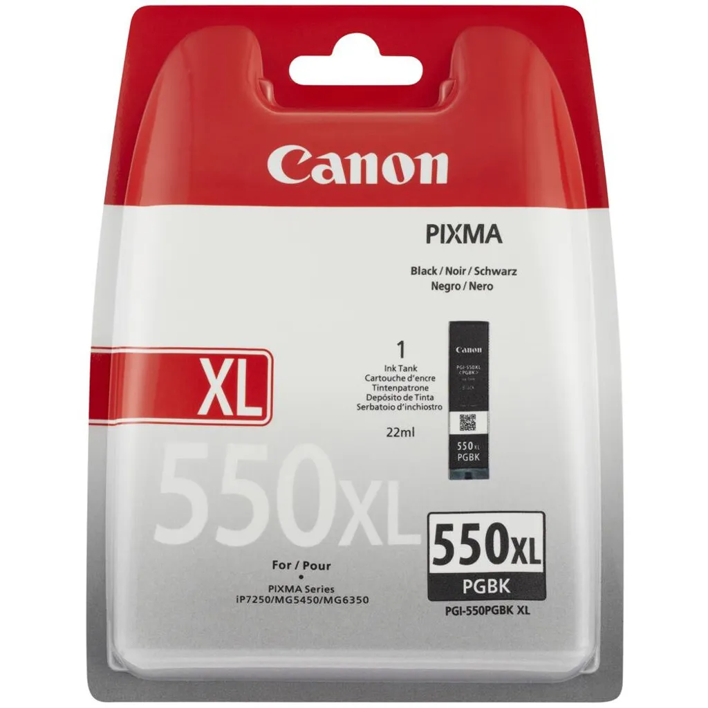 Cartouche Canon PGI-550PGBK XL encre noire pour impression de documents