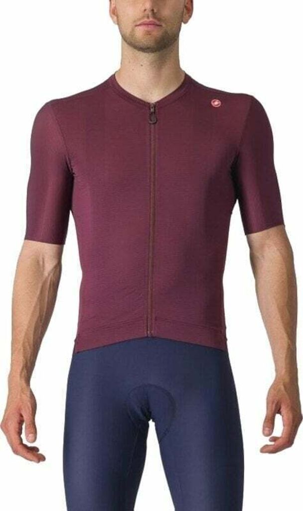 Castelli Espresso Jersey Deep Bordeaux/Silver Moon 2XL