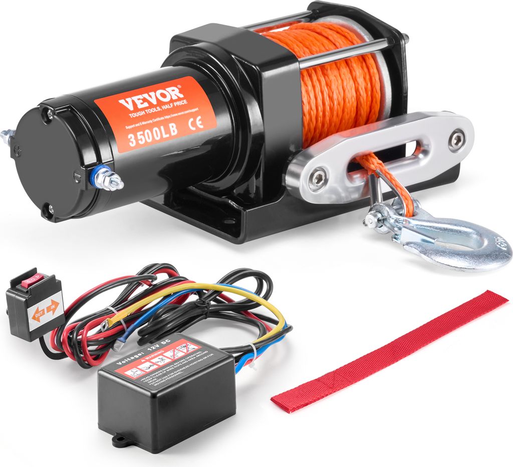 VEVOR Elektrický naviják, tahová kapacita 3500 lb, 12 V DC Obrázek produktu 