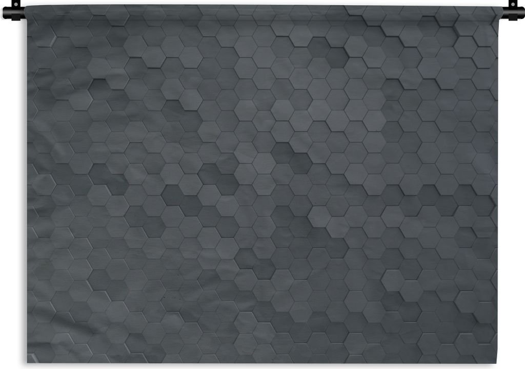 MuchoWow Wandteppich Wandbehang Hintergrund - Formen - Grau 90x67.5 cm Tapisserie Dekoration Wandtuch - Fototeppich - Wand-Skulpturen