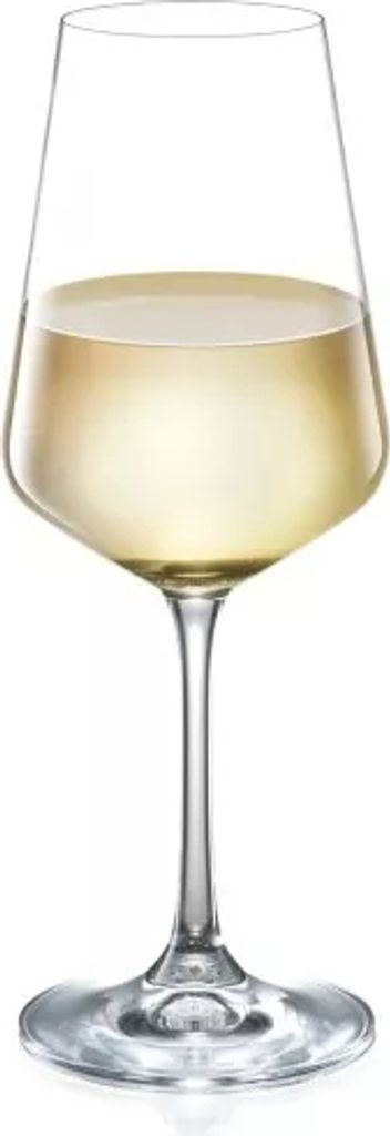 12x Aurum 350ml Verres à Vin Blanc - Verre Rouge Rose Longue Tige