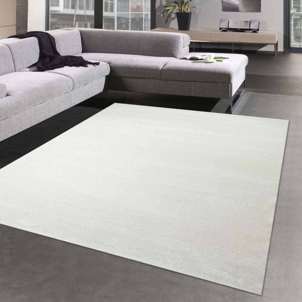Hell-dunkel Effekt Teppich für Gästezimmer | flauschig | creme Größe - 120x170 cm