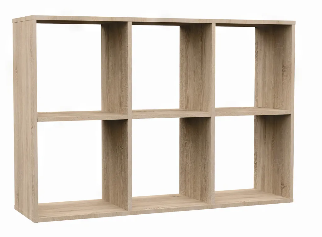 Double étagère RAINIS chêne sonoma 80cm - Fixations invisibles incluses