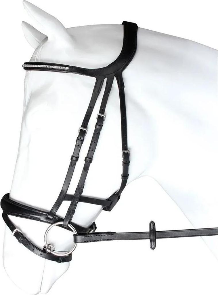 Horka Crown Snaffle Black Cob Black Cob Zdjęcie produktu 