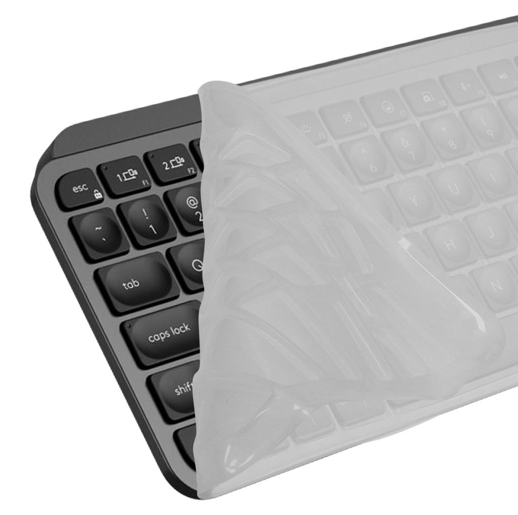 kwmobile Silikon Tastaturschutz für Logitech Mx Keys Mini Wireless - QWERTY US Keyboard Cover Abdeckung - Transparent