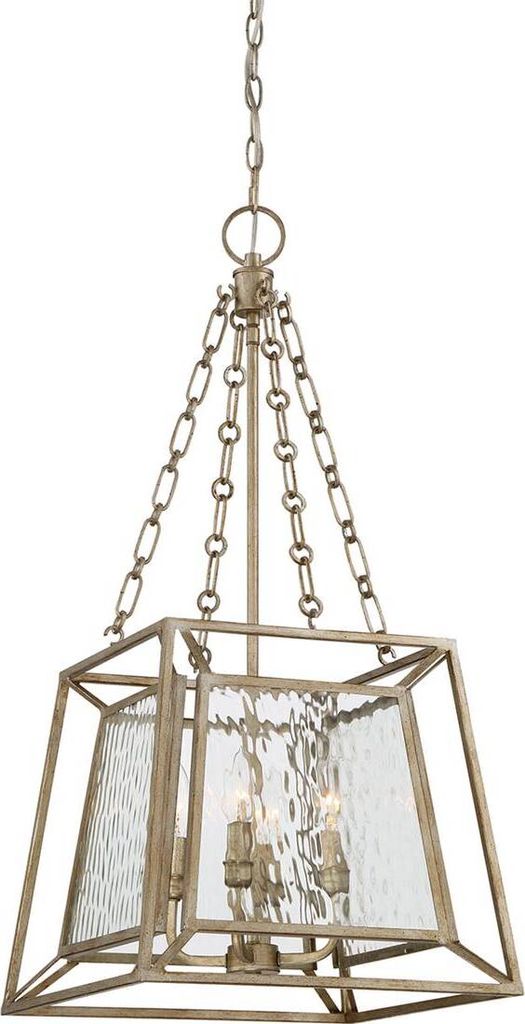 Elstead Lakeside Hängeleuchte E14 4-fach 81cm Altgold