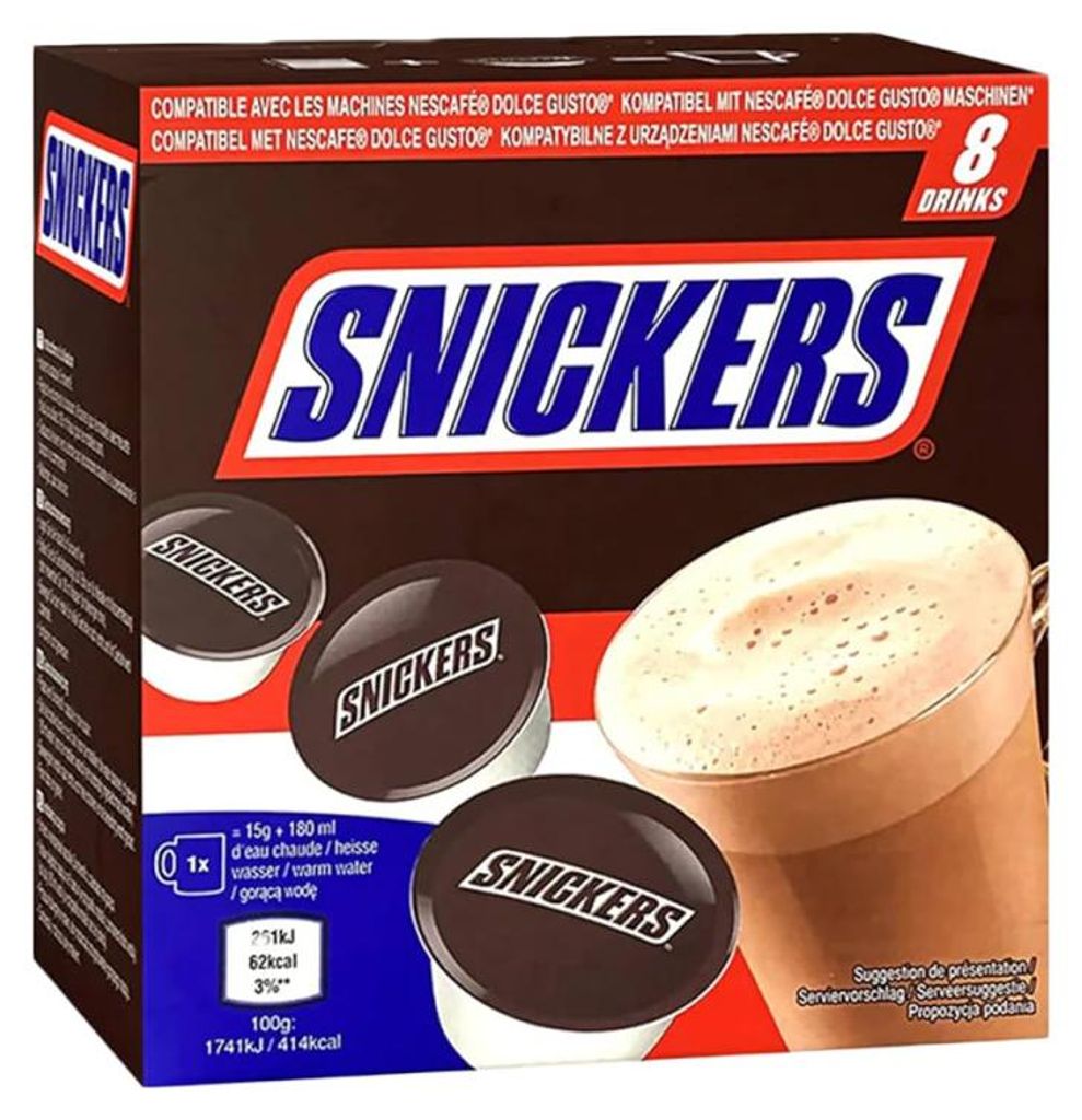 Nescafe 8 Kapsúl 120G Dolce Gusto Snickers /5 Obrázok produktu 