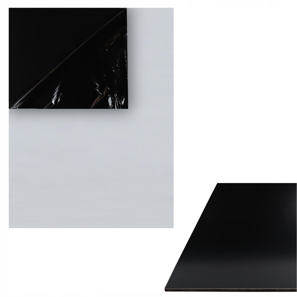 Aluverbundplatte Schwarz 30x40 cm 3mm ACP ACM Platte Alu Produktbild 