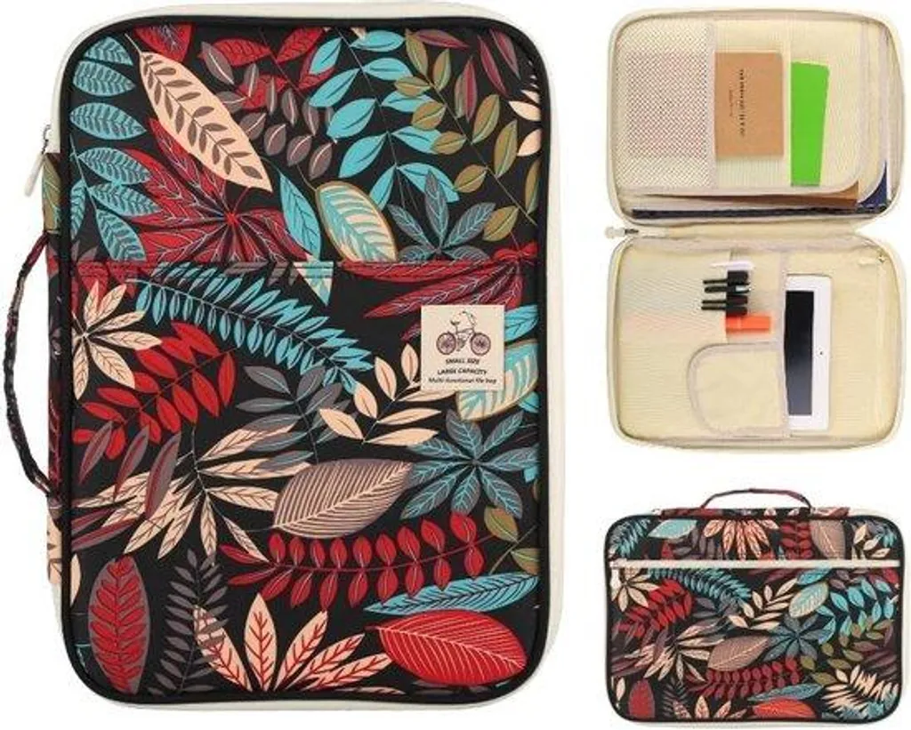 Porte-documents A4 noir multifonctionnel et sac de voyage business