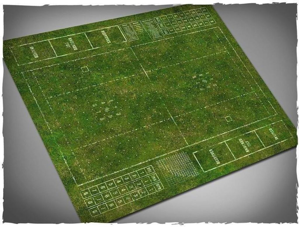 Blood Bowl Spielfeld Gras PVC Spielmatte 87×99cm für Tabletop