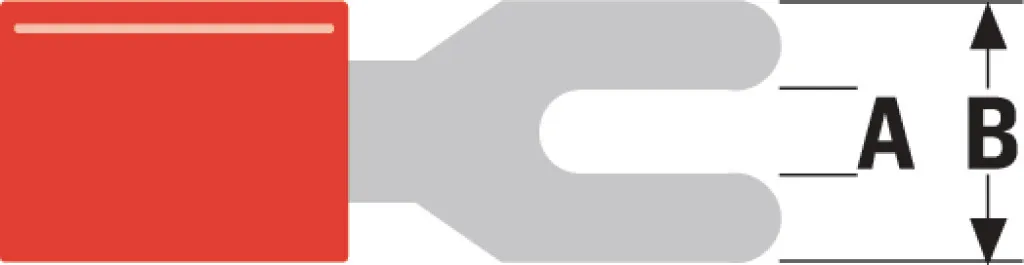 Pacco 100 Capicorda Valueline ST-012 Rossi | Connettori a Bussola PVC