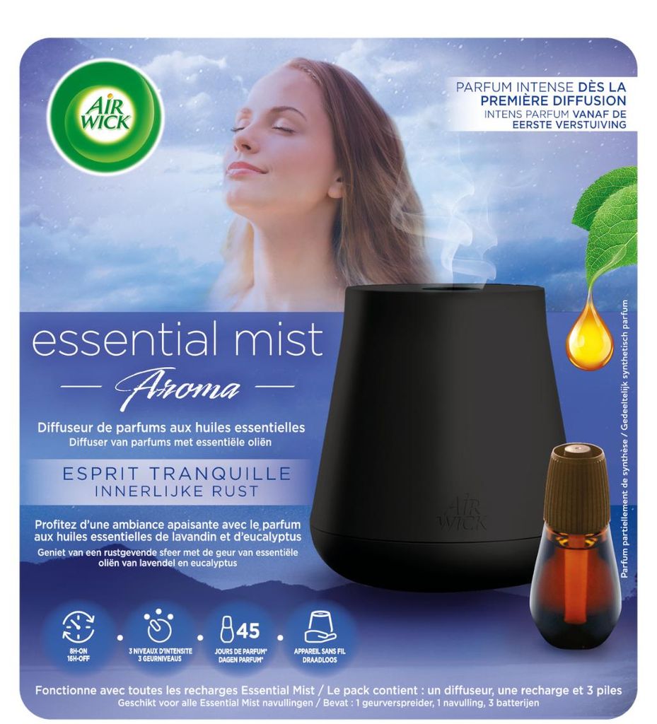 Diffuseur Air Wick Essential Mist - kit de démarrage - paix Image du produit 