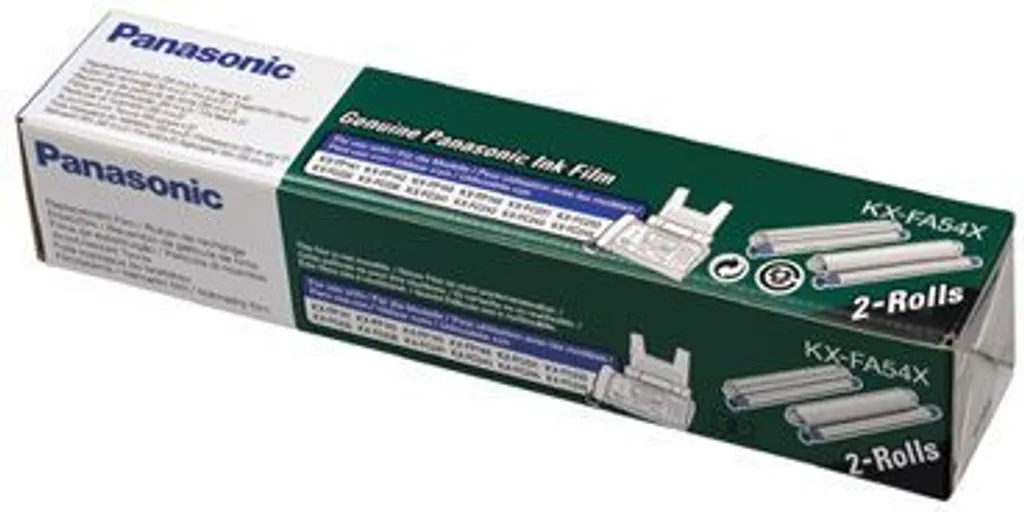 Recharge pour Fax Panasonic KX-FA54E Pack de 2 pour Impression Nette