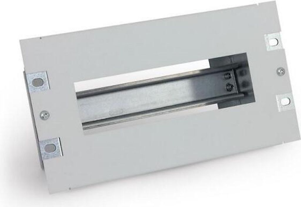 10-Schutzschalterleiste 3HE zerlegbar mit Hutschiene für 10 Module