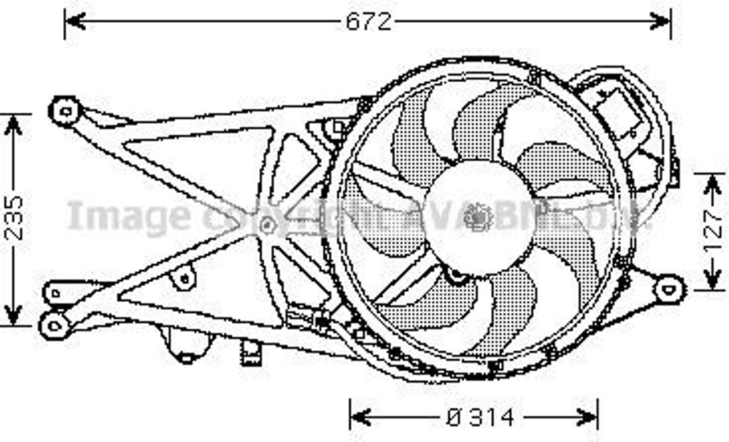 PRASCO OL7530 Lüfter Motorkühlung Kühlerlüfter für OPEL Meriva A (X03) Wasserkühler