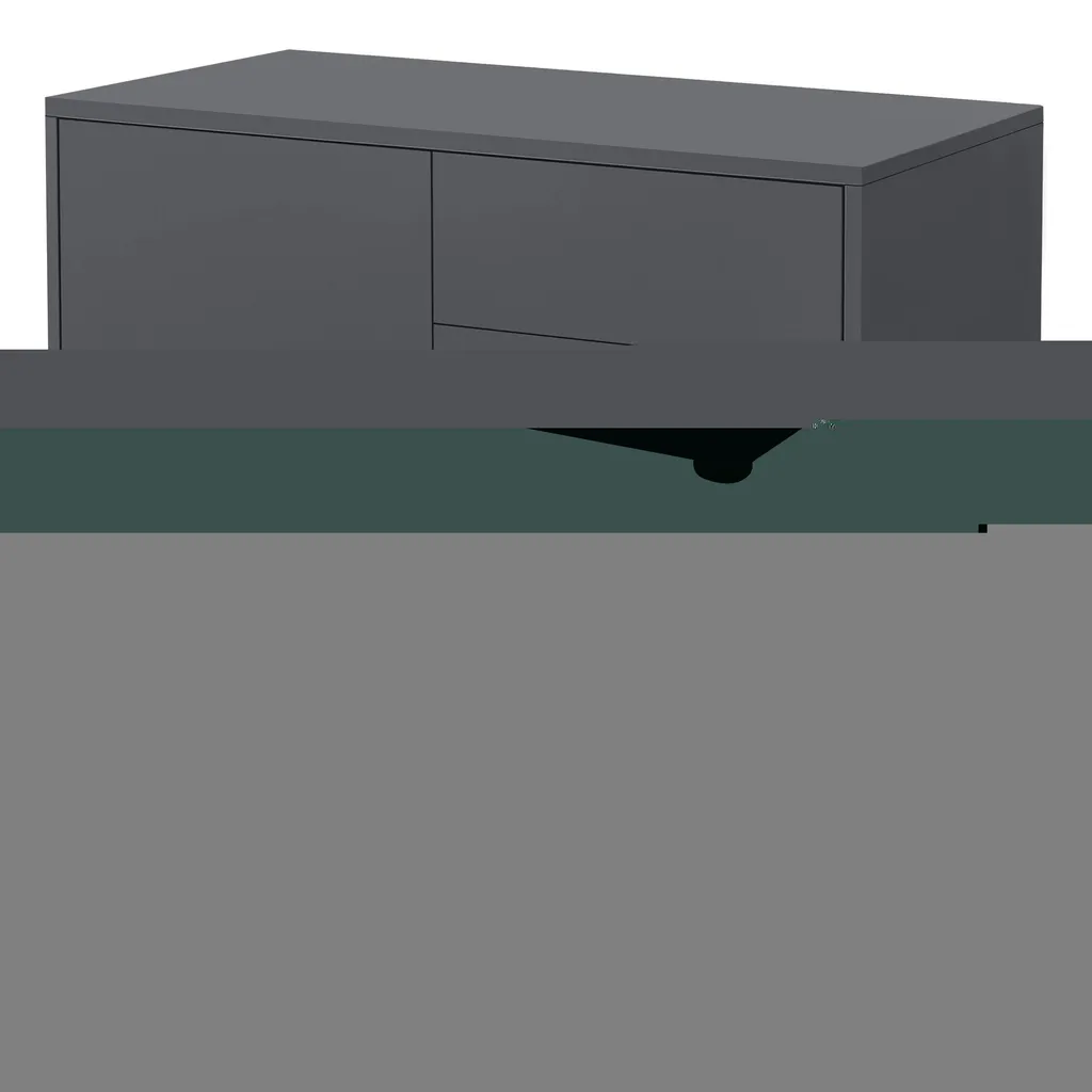 Meuble de rangement Commode Walter 74x79 cm en gris anthracite mat chic - 4