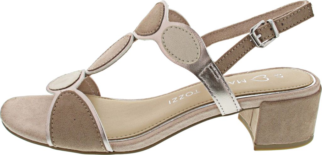 MARCO TOZZI Damen Sandale Textil Sandalette Metallic Produktbild 16