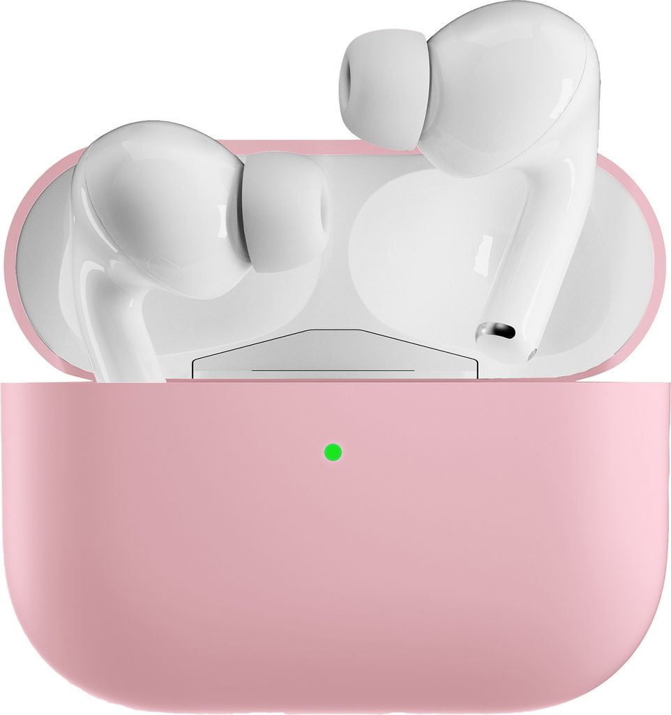 Ohrhörer-Schutzhülsenschütze Stoßdicht Anti-Drogen-Weiche Silikon Wireless Earphone Protector für AirPods Pro 2-Rosa