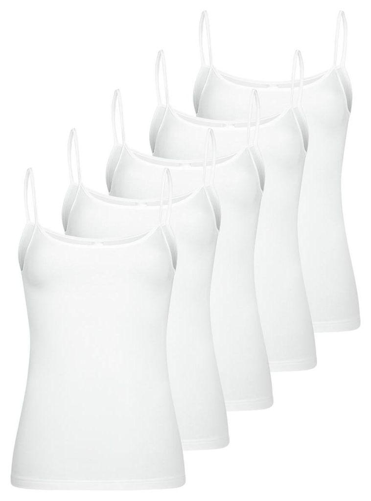 Nina von C. 5er Pack Motion Spaghetti Top Weiches Material, ohne Seitennähte, Schmale Satinabschlüsse und flache Kanten, Angenehme Passform mit h...
