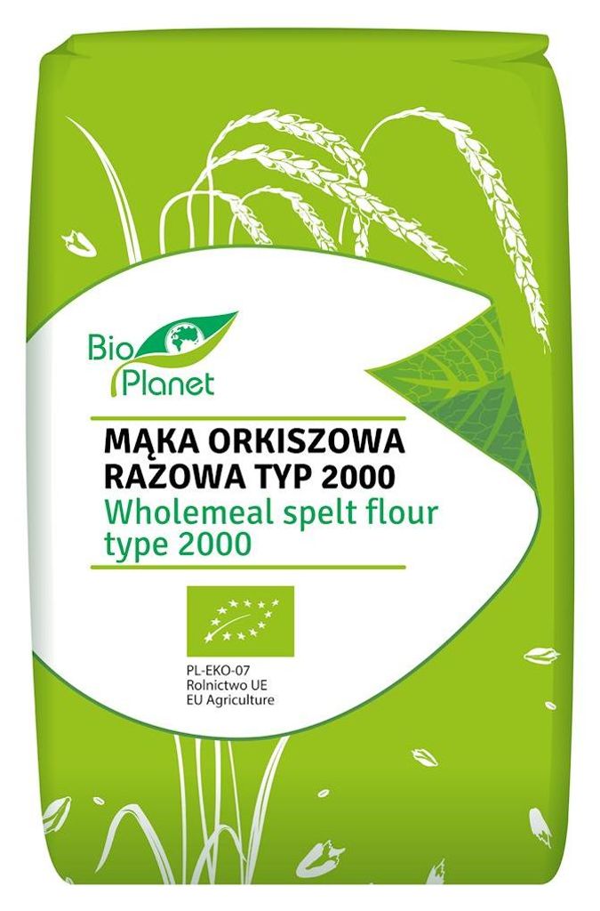 MĄKA ORKISZOWA RAZOWA TYP 2000 BIO 500 g - BIO PLANET