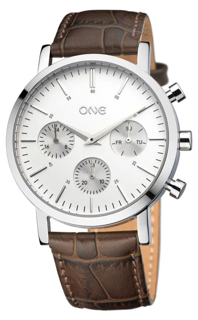Montre Analogique One Og9833Bc51L pour Homme avec Cadran Noir Argenté