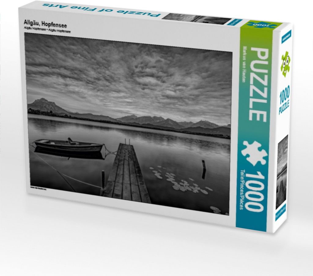 Calvendo Allgäu, Hopfensee 1000 Teile Puzzle quer 640x480mm, van Hauten Markus; 7375067