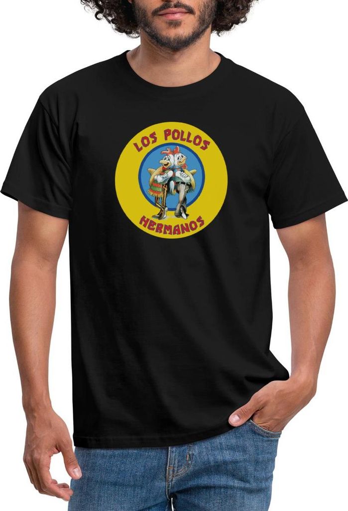 Spreadshirt Breaking Bad Los Pollos Hermanos Männer T-Shirt, M, Schwarz