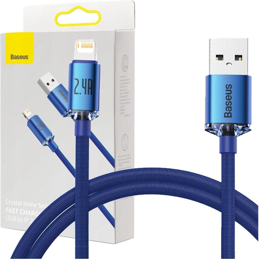 Cavo Usb Do Lightning Baseus Crystal Shine, 2,4A, 2M Immagine del prodotto 