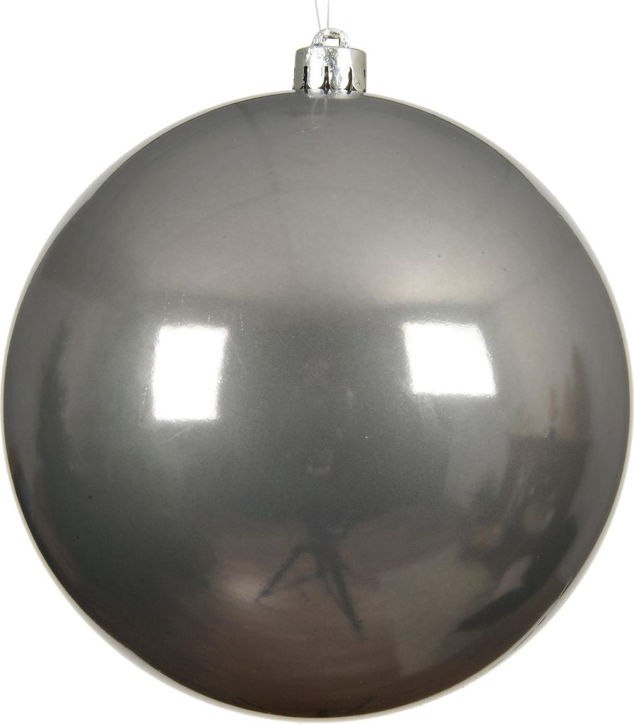 Weihnachtskugeln Kunststoff 20cm 1 Stück - Zart Grau Produktbild 