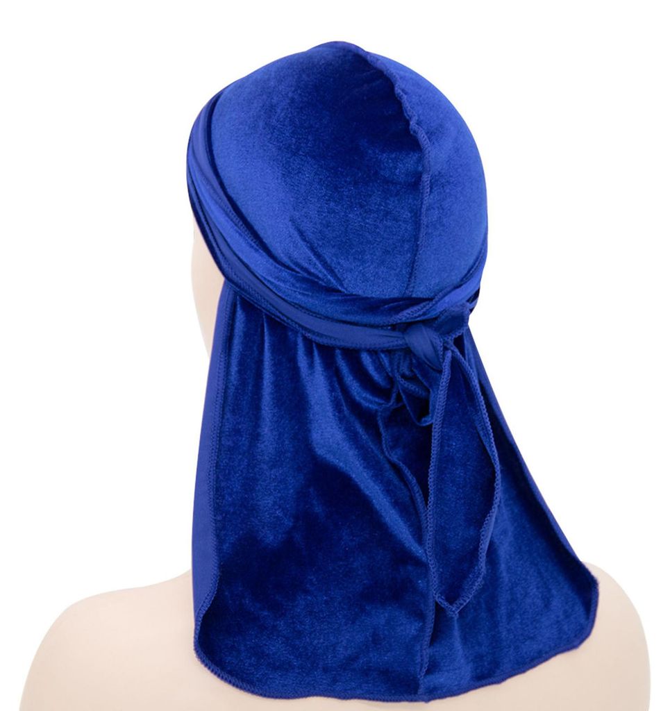 Kopftuch/Mütze im Hip-Hop-Stil, einfarbig, elastisch, übergroß, Samt, langes Kopftuch/Bandana für Damen und Herren, ideal für Outdoor-Aktivit...