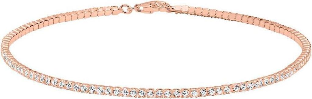 JEWLIX Armband 925er Silber rosévergoldet Zirkonia SB0293