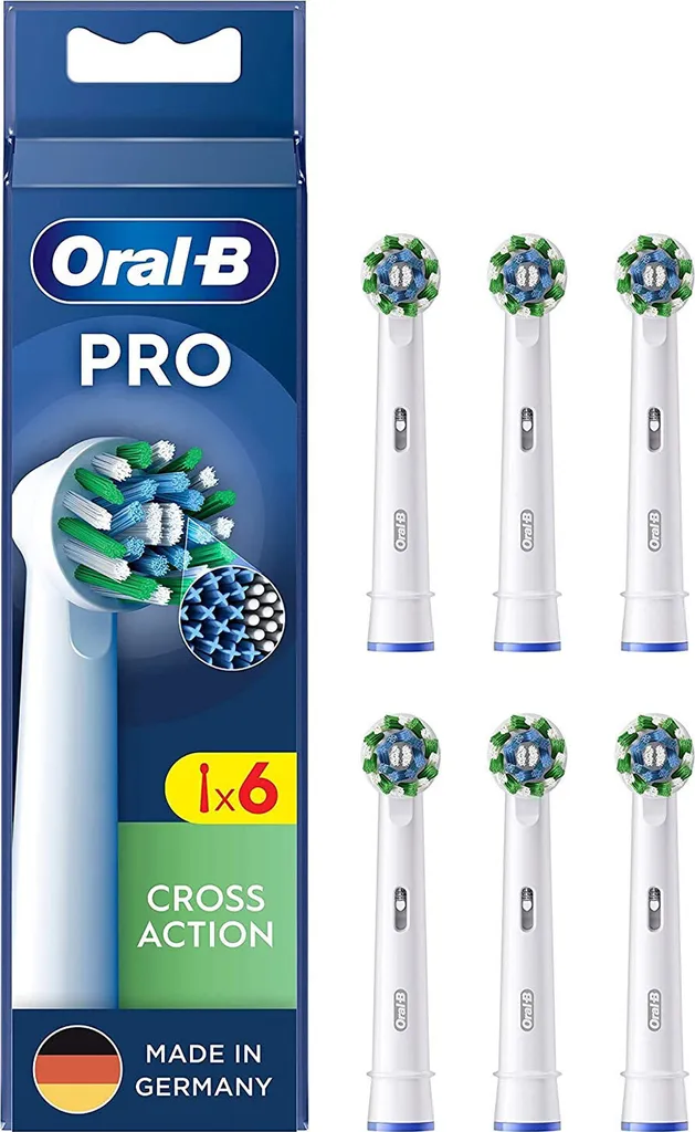 Pack de 6 brossettes Oral-B Pro CrossAction X Shape compatibles White - 9