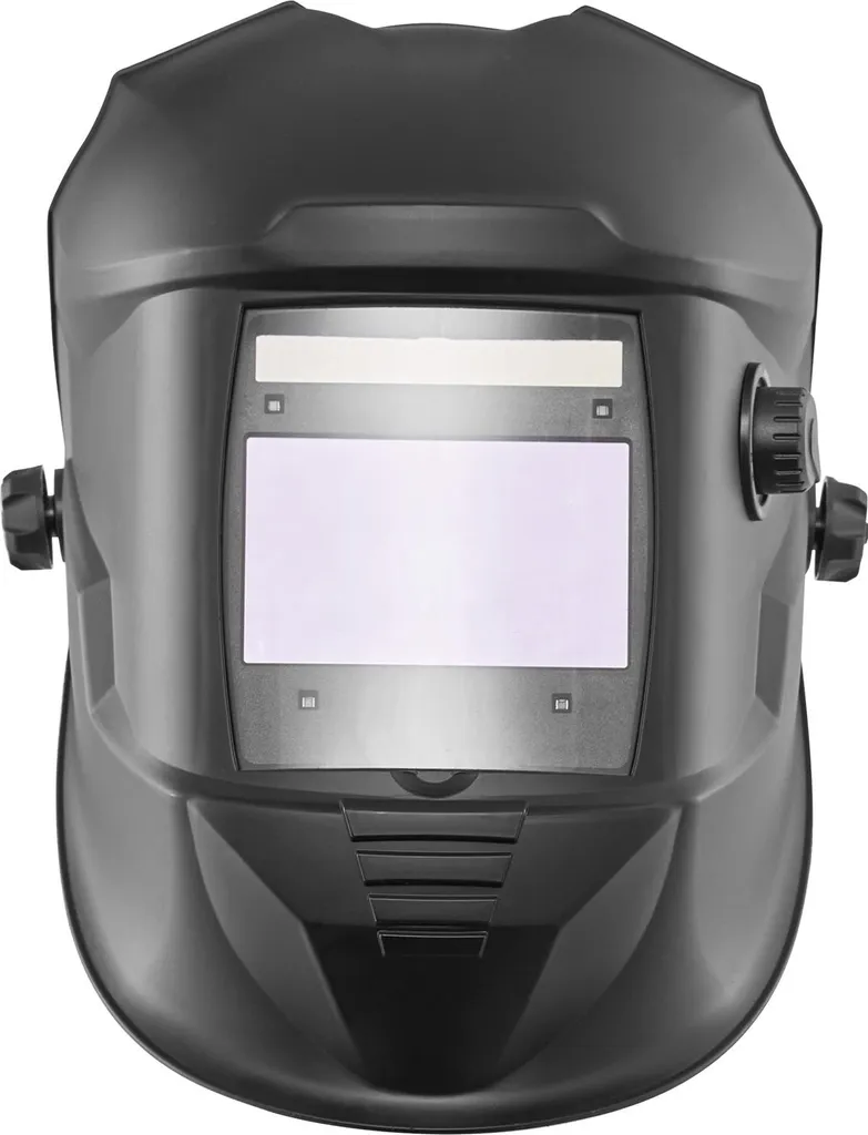 Casco per saldatura automatico SucceBuy con tecnologia true color, campo visivo 100,1 x 59,4 mm, alimentato a energia solare, dotato di 4 sensori d'arco, livello di protezione variabile DIN 4/5-9/9-13, adatto per saldatura TIG, MIG, ARC, nonché per lavori di molatura e taglio - serie METIS