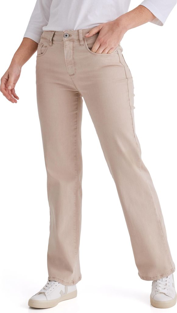 Stooker Women MARY DENIM Damen 5-Pocket-Jeans Wide Leg Fit 46 (Länge 30) simply taupe