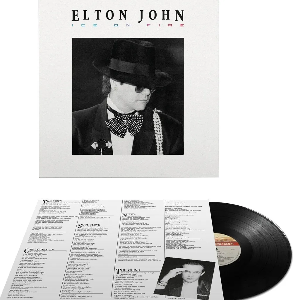 Disque Vinyle Elton John Ice On Fire Album Remasterisé 180 Grammes