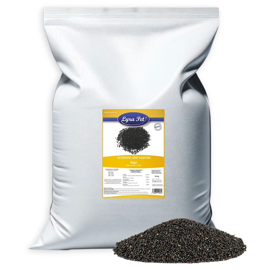 Raps Vogelfutter 25 kg, reich an Proteinen und Produktbild 