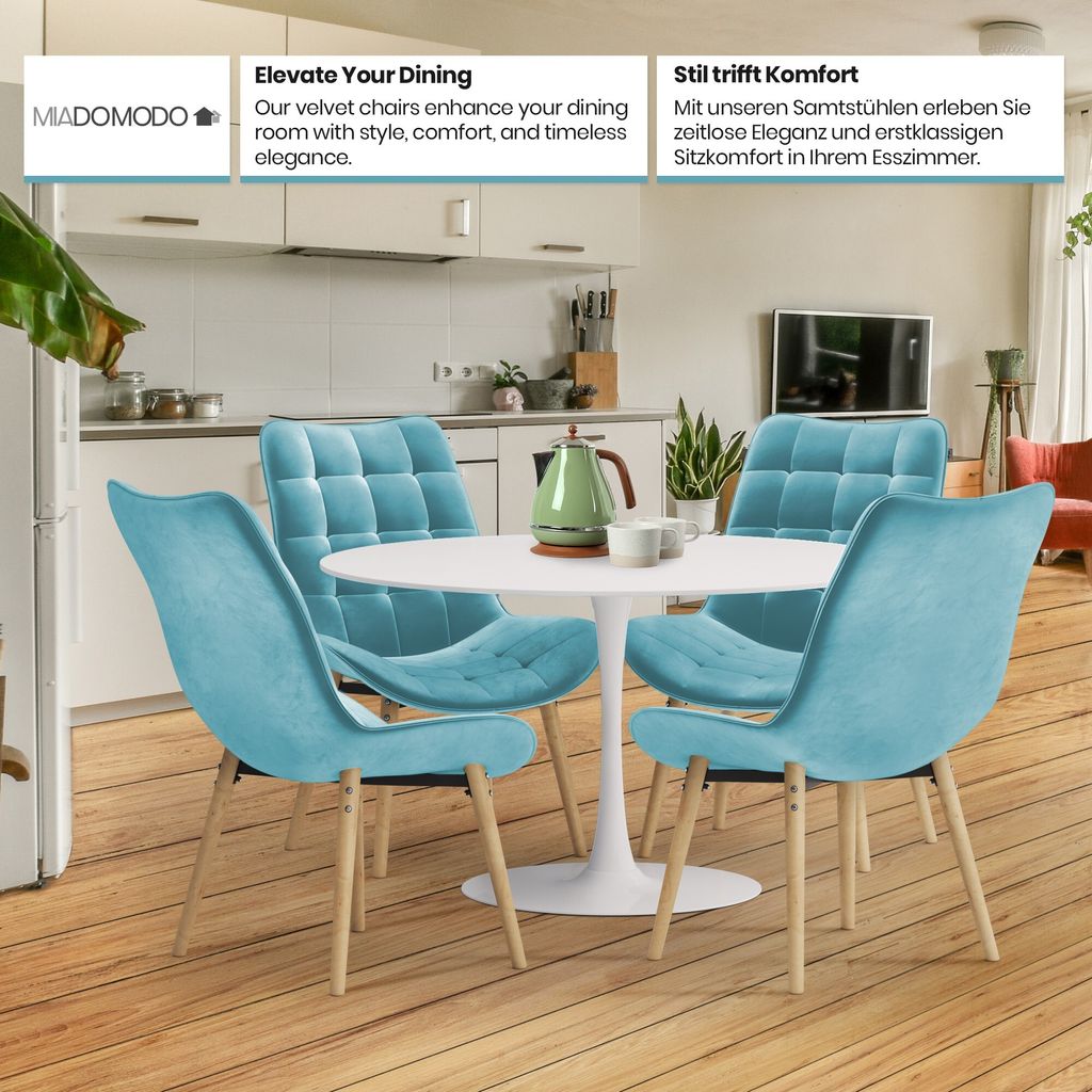 MIADOMODO® Esszimmerstühle - Farbwahl, 2/4/6/8 Set, Produktbild 6