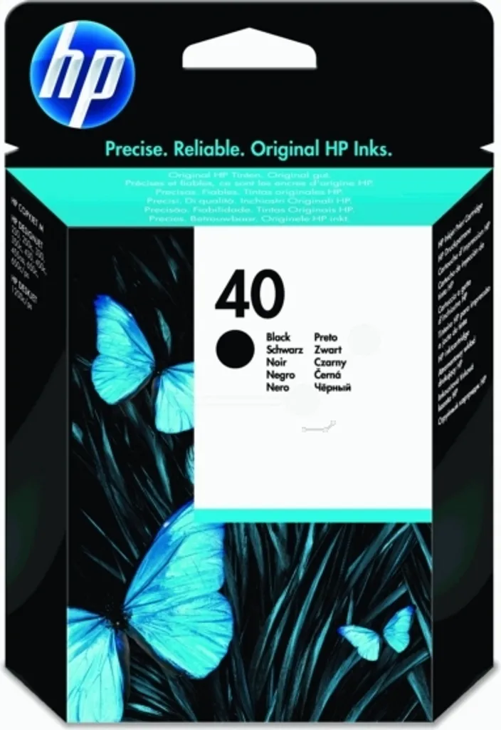 Cartuccia HP 40 Nero 51640AE Originale - 42ml per Stampe Professionali