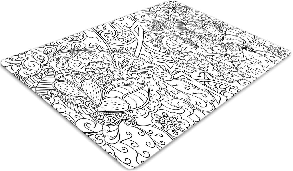 Stuhlunterlage Bürostuhlunterlage 120 cm x 90 cm Bodenmatte Bürostuhlunterlage - Abstraktes Muster